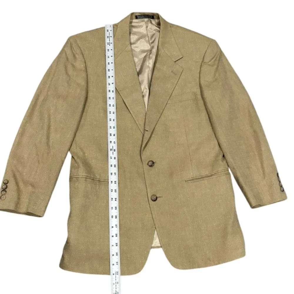 Sports Coat Blazer Tan/Gold Suit Jackets by Harold Powell-size 42R
